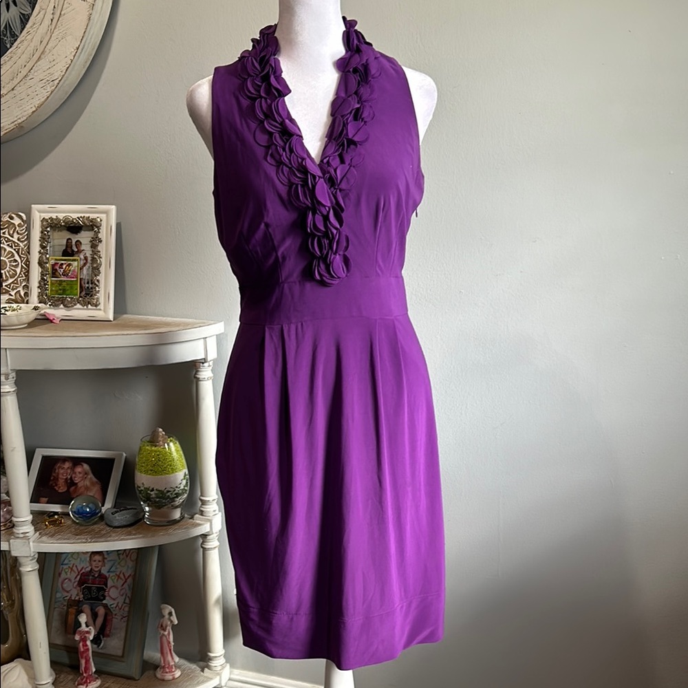 [Just Taylor] Elegant Purple Sleeveless Dress - Size 4